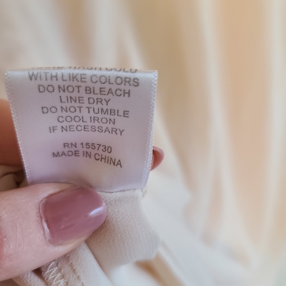 Rose and Olive long sleeve tie front blouse blush - Picture 5 of 8